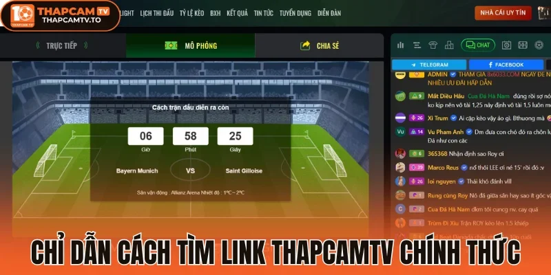 Chỉ dẫn cách tìm link Thapcamtv chính thức