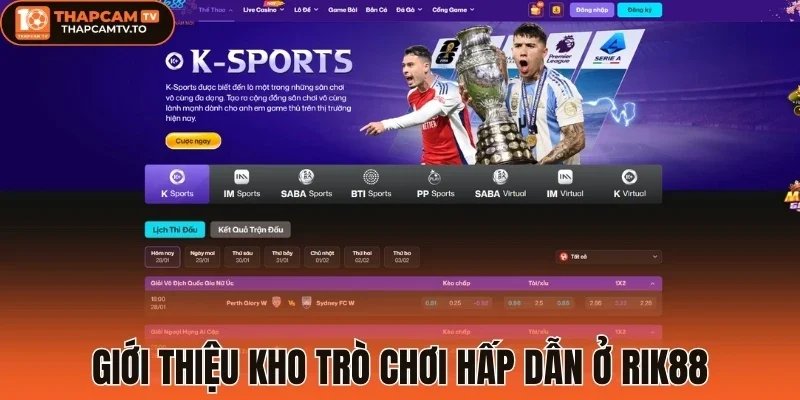 Giới thiệu kho trò chơi hấp dẫn ở Rik88