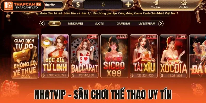 Nhatvip - Cổng game thể thao uy tín