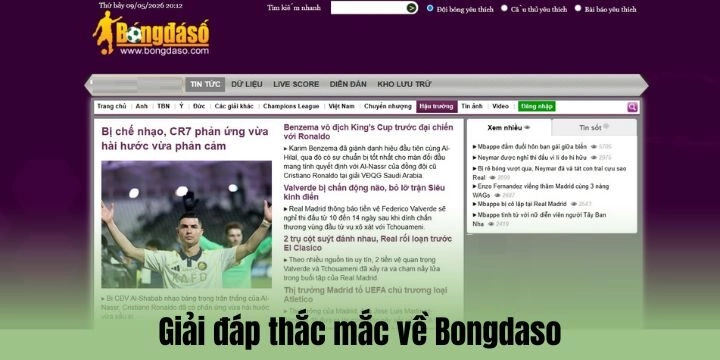Giải đáp nhanh những câu hỏi hay gặp về Bongdaso