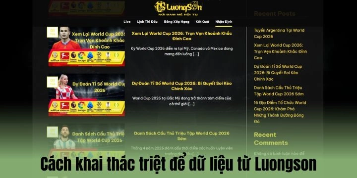 Cách khai thác triệt để thông tin từ LuongsonTV