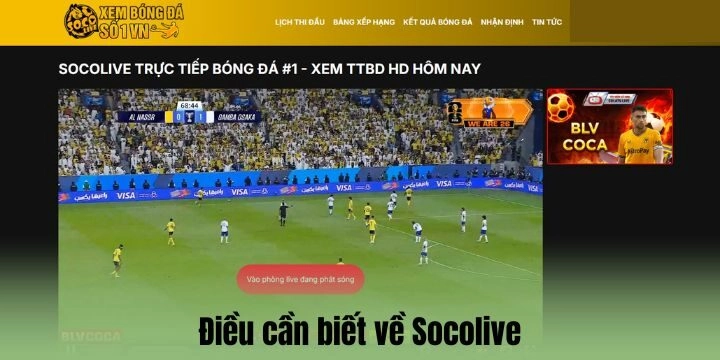 Tìm hiểu về trang xem bóng đá Socolive